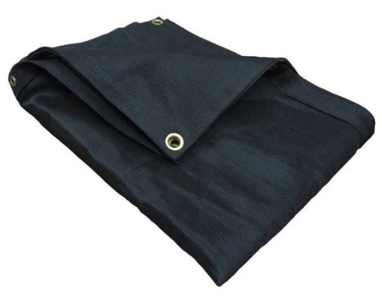 Black Mesh Tarp Heavy Duty,  Fire Retardant