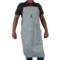 Gray Leather Welding Apron from Weldinator