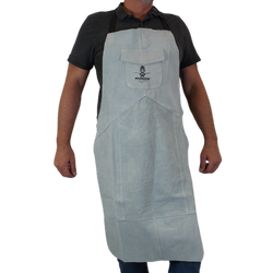 Gray Leather Welding Apron from Weldinator