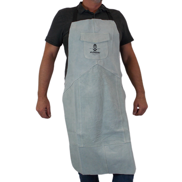 Gray Leather Welding Apron from Weldinator