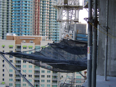 Construction Safety Netting for Fall Safety over High Rise