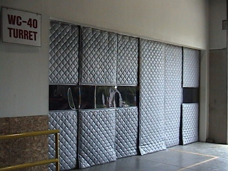 Black Industrial Sound Proof Curtains- Dual Sided MLV