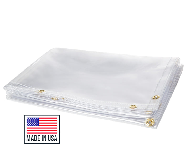 VBS - Clear Vinyl Sheeting - 20 Mil 4.5 Wide - Vinyl Plastic Sheeting,  Clear Vinyl Sheet for Storm Windows, Covering, Protection, Tablecloth  Protector (4.5' x 5') 