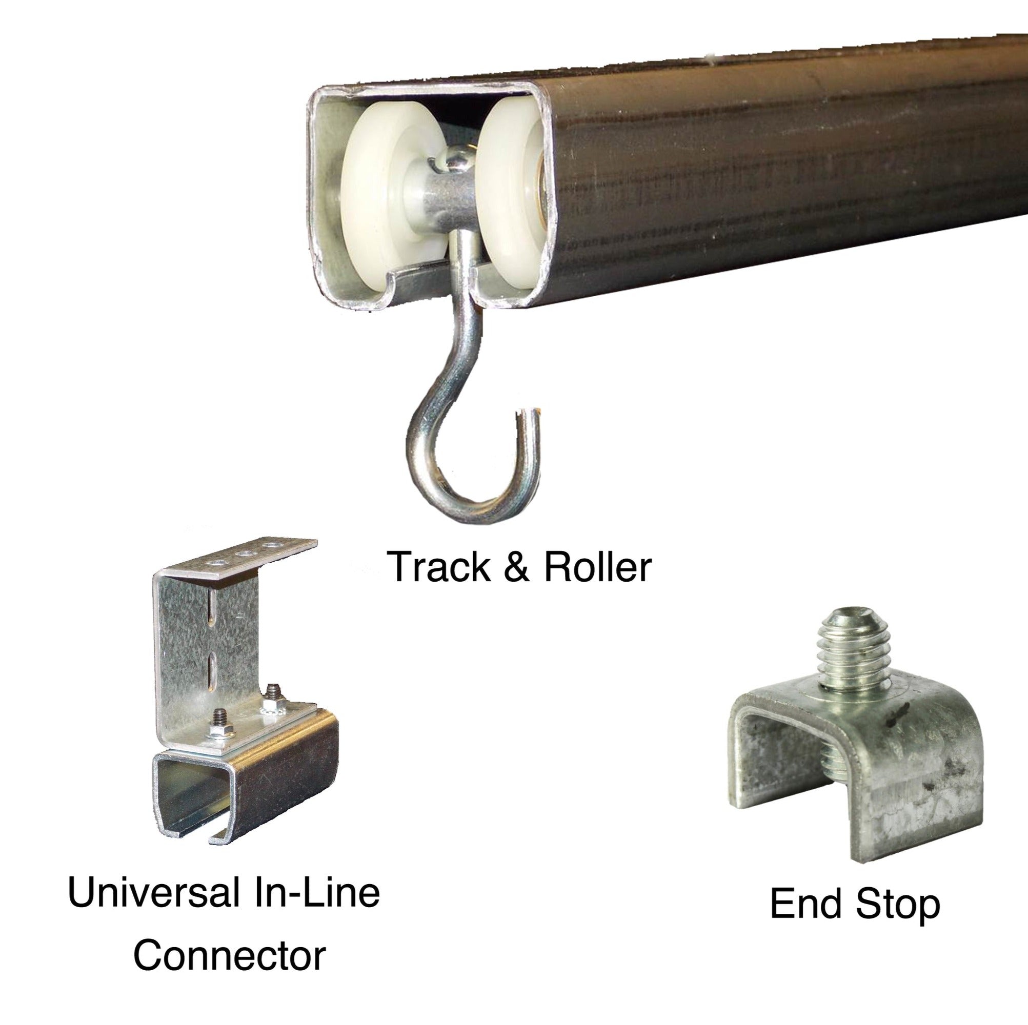 Industrial Curtain Track Hardware - Track, Rollers, End Stops, Univers